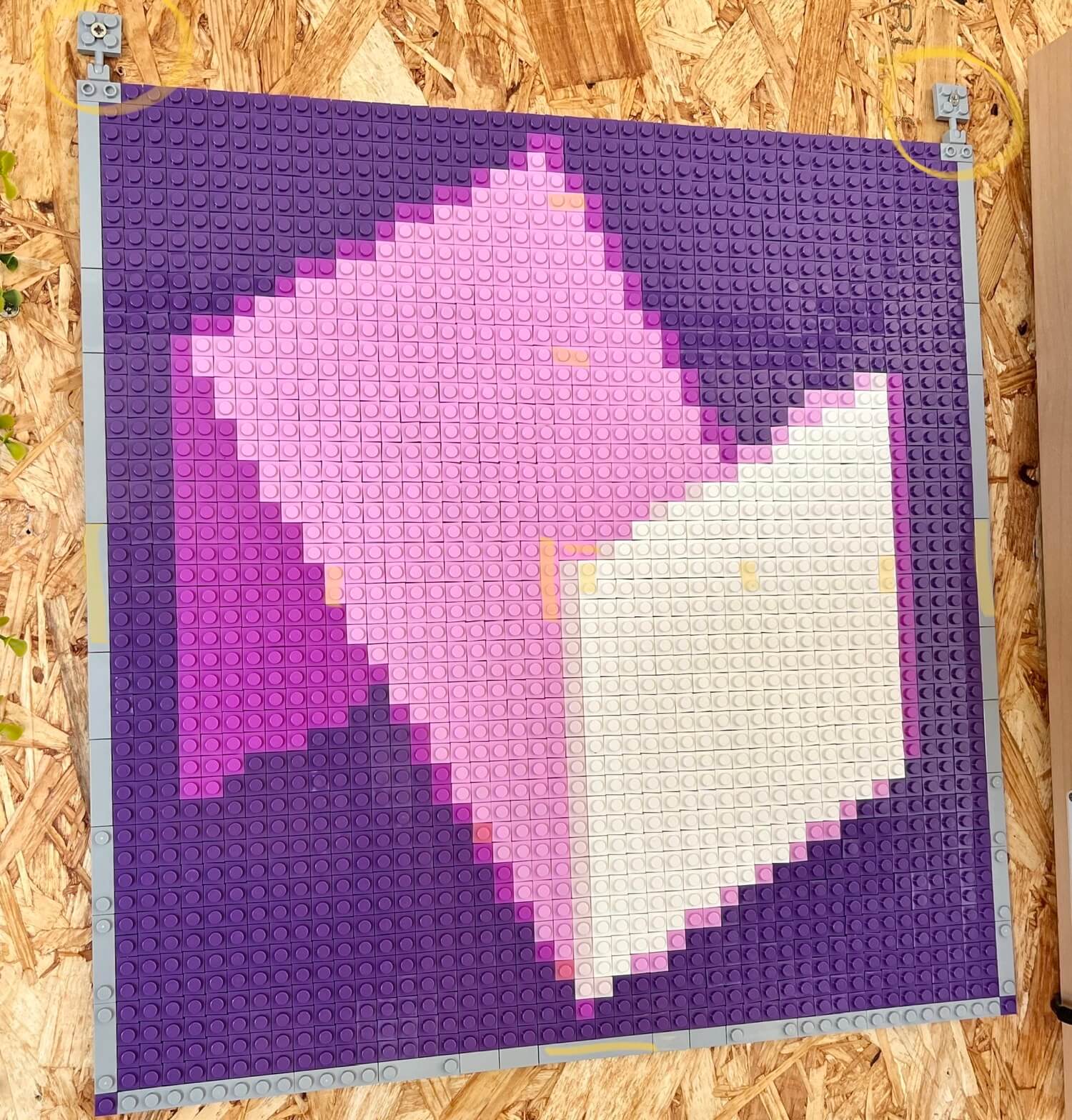 Nozbe logo as a Lego mosaic - a fantastic gift from Augusto Pinaud! Improved